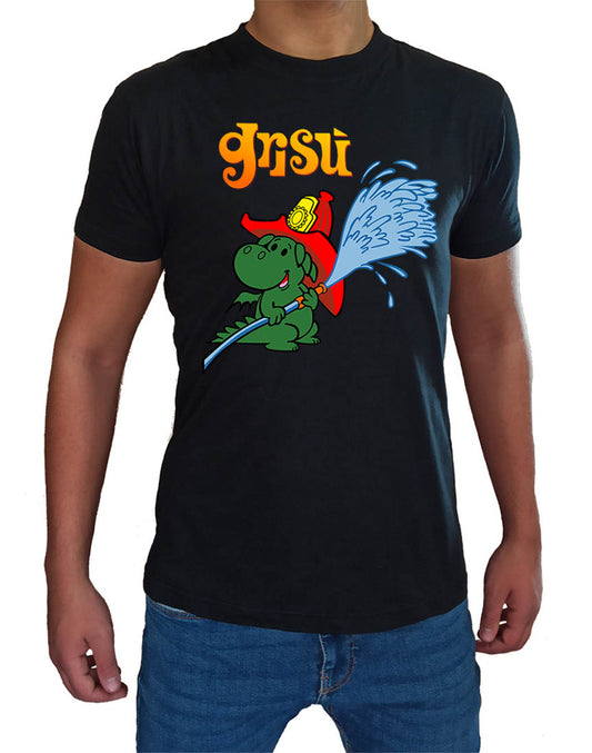 T Shirt Grisù Uomo Bambino Cartoni Animati Anni 80