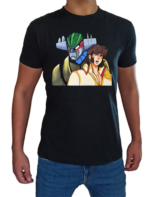 T Shirt Jeeg Robot Uomo Bambino Robot Anni 80