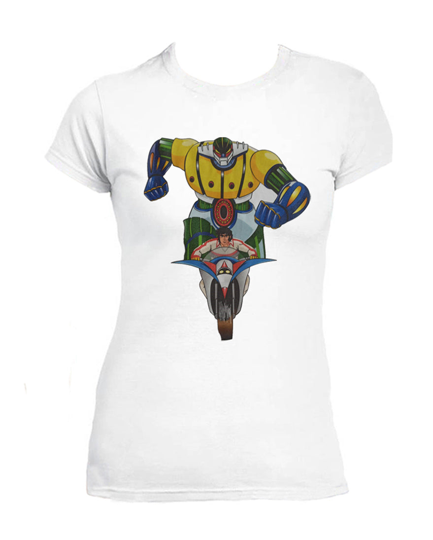 T Shirt Jeeg Robot Donna Cartoni Animati Anni 80