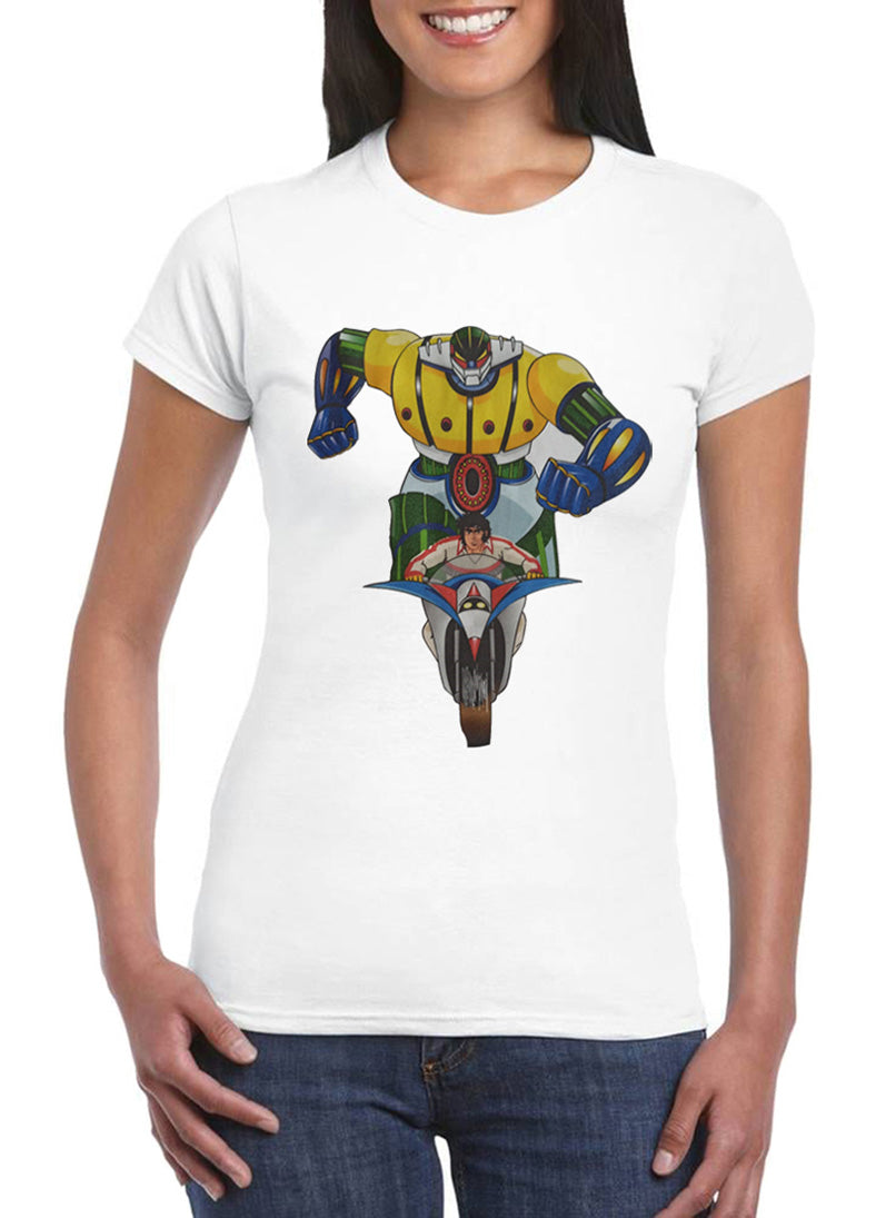 T Shirt Jeeg Robot Donna Cartoni Animati Anni 80