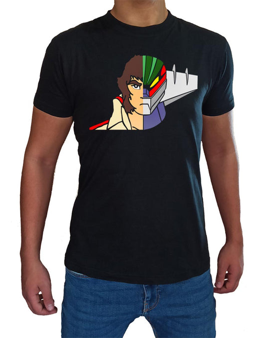 T Shirt Jeeg Robot Uomo Bambino Cartoni Animati Anni 80