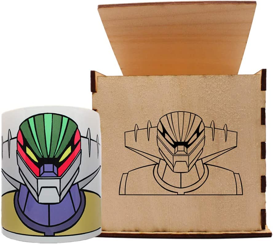 Tasse robot Jeeg avec boîte de collection des années 80