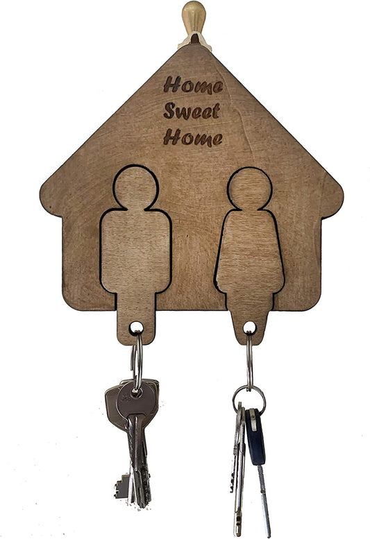 Portachiavi Coppia da Parete in Legno