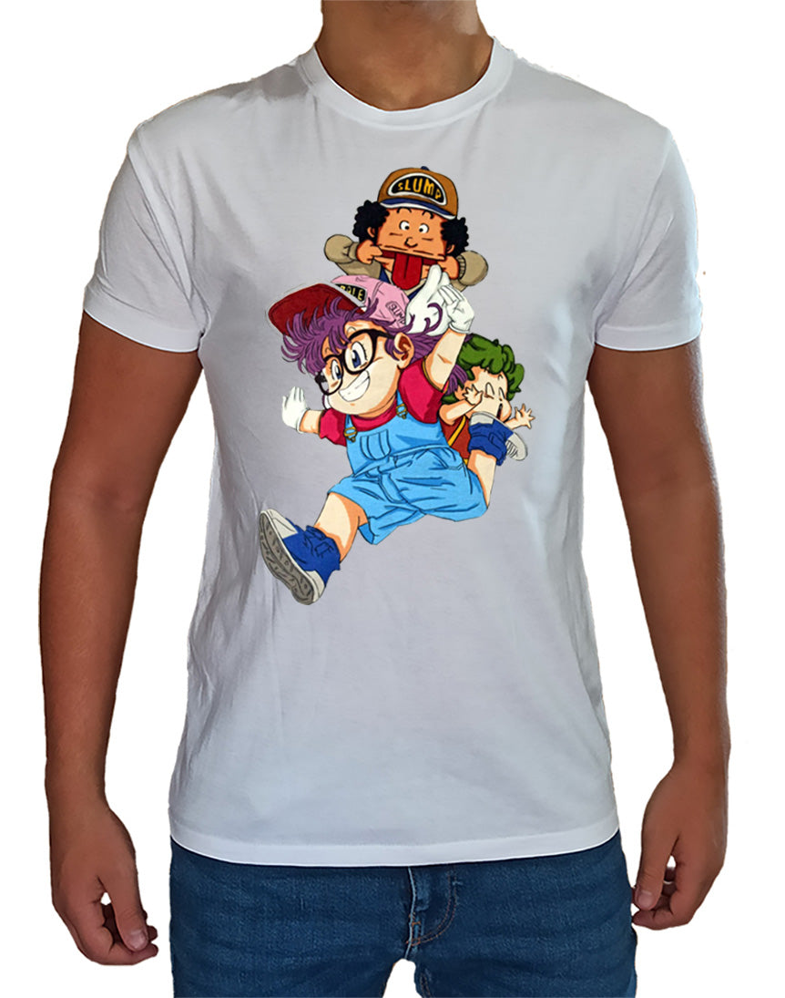 T Shirt Arale Uomo Bambino Dr Slump Cartoni Animati Anni 90