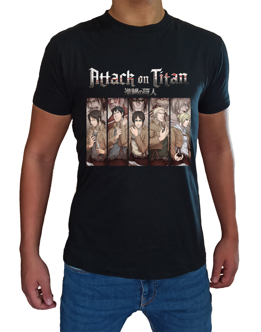 Tee Shirt Attaque des Titans Hommes Enfant Anime