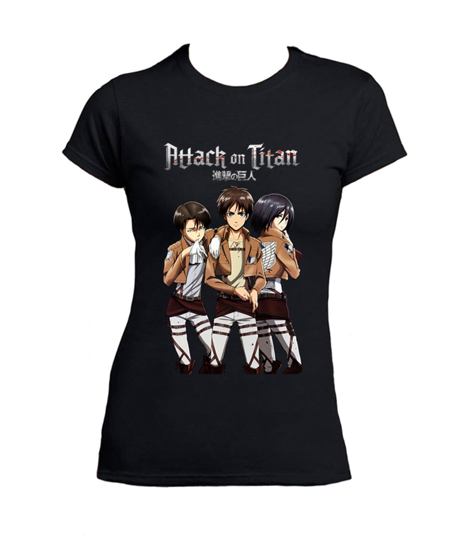 T Shirt Attacco dei Giganti Donna Eren Jaeger