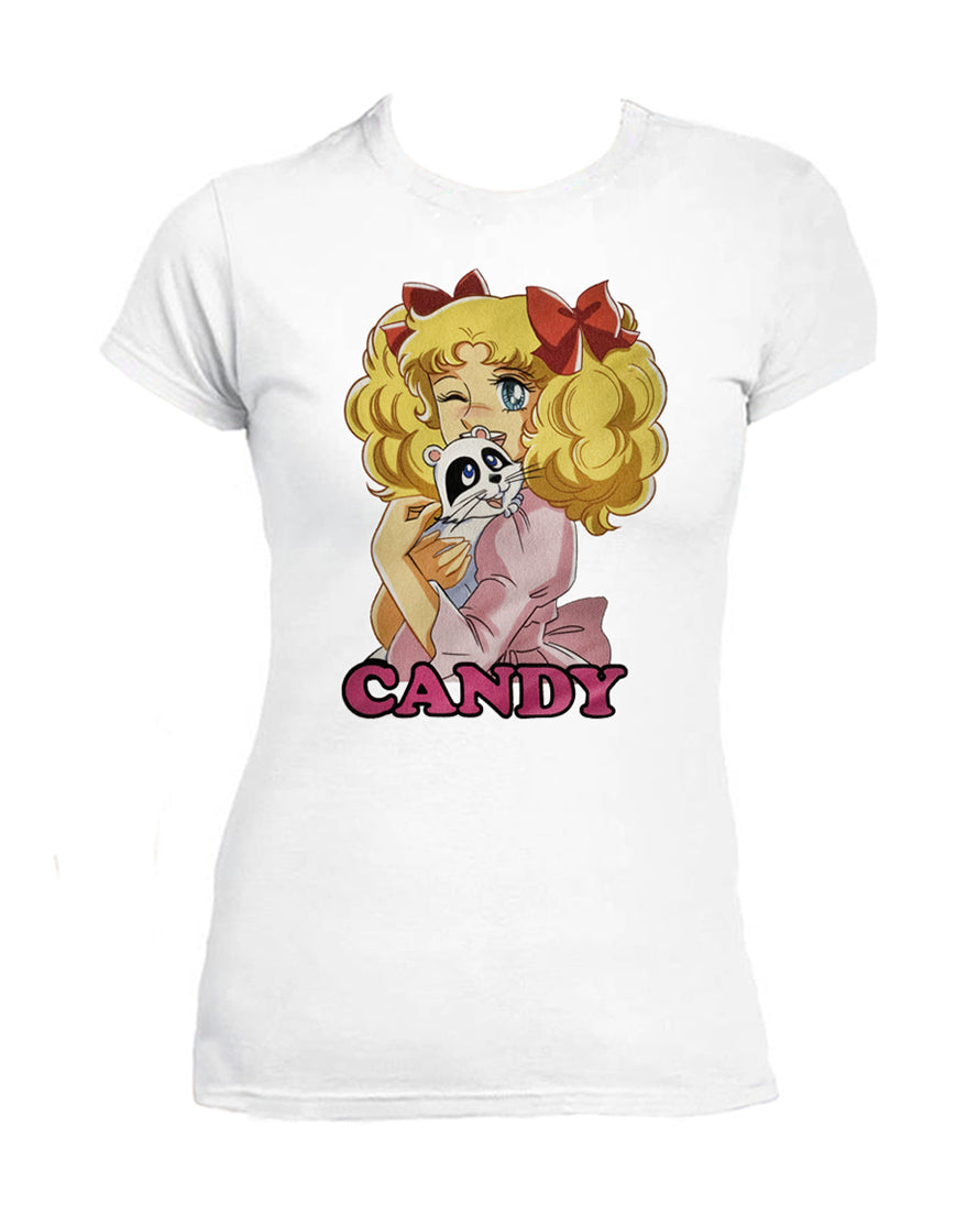 T Shirt Candy Candy Donna Cartoni Animati Anni 80
