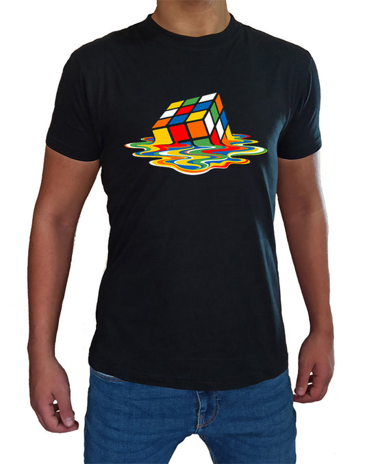 T Shirt Cubo Sciolto Uomo Bambino Sheldon Serie TV