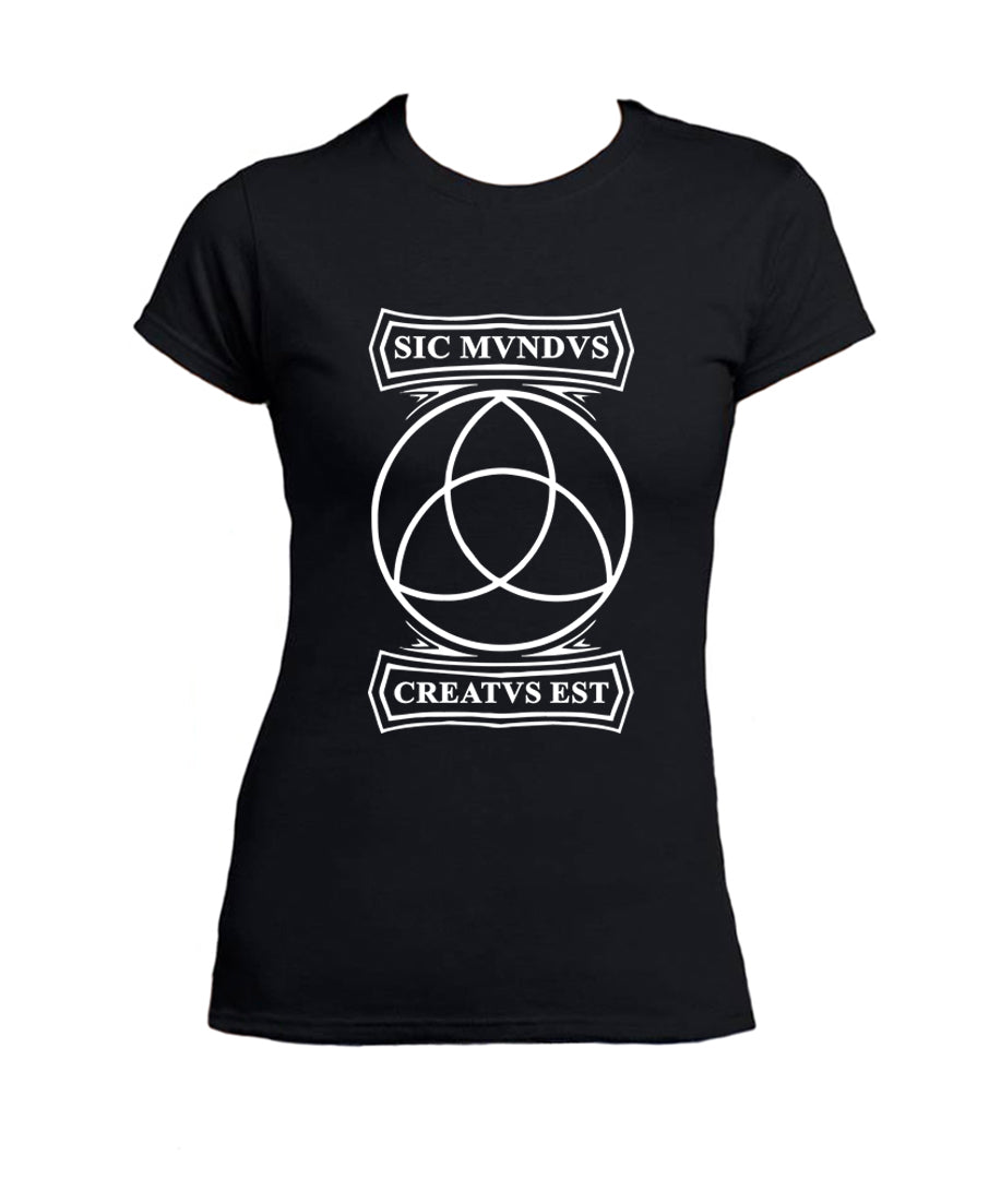 Dark T-shirt Woman Sic Mundus Creatus Est