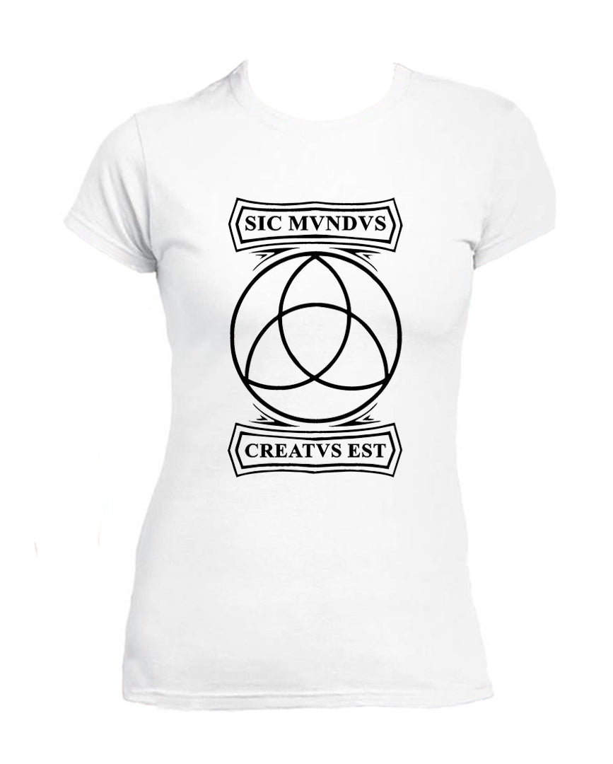 Dark T-shirt Woman Sic Mundus Creatus Est