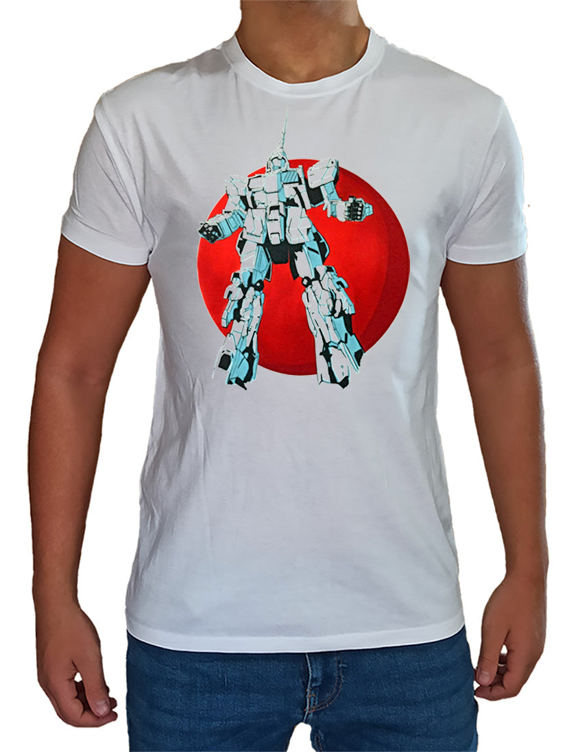 T Shirt Gundam Robot Uomo Bambino Cartoni Animati Anni 80