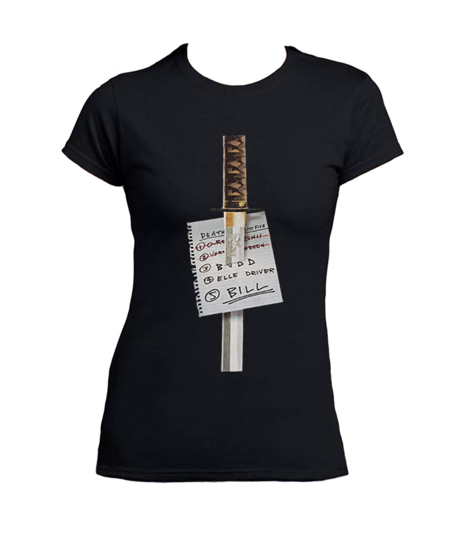 Tee Shirt Kill Bill Katana Femme Film Culte