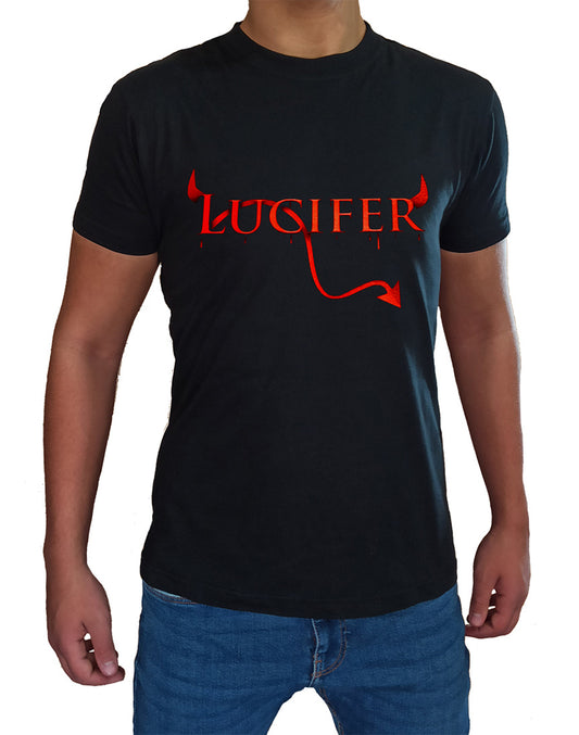 T Shirt Lucifer Uomo Bambino Serie TV