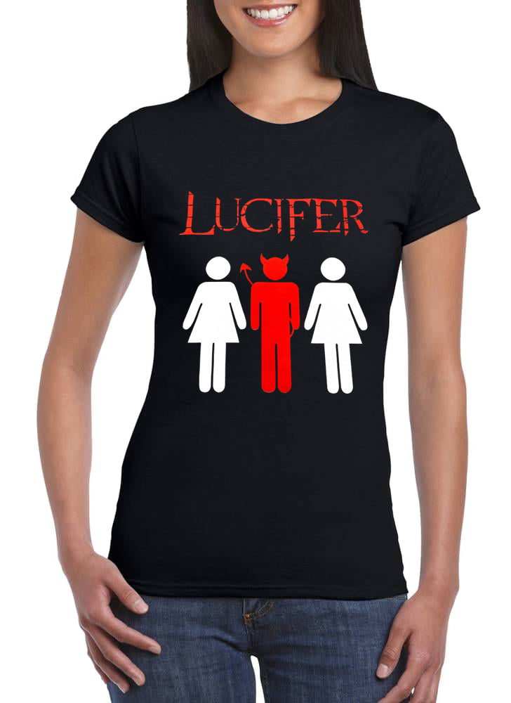 T Shirt Lucifer Devil Donna Serie TV