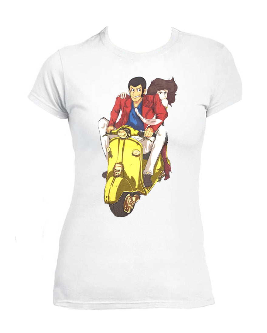 T Shirt Lupin 3 Donna Margot Moto Cartoni Animati
