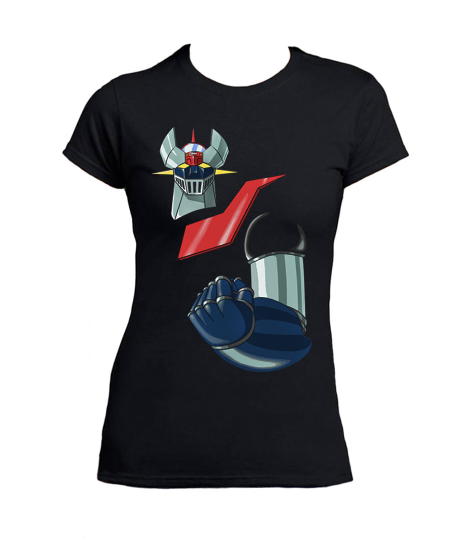 T Shirt Mazinga Z Donna Robot Anni 80