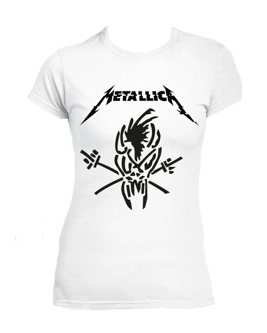 Rock Metal Band T shirt Woman Scary Guy