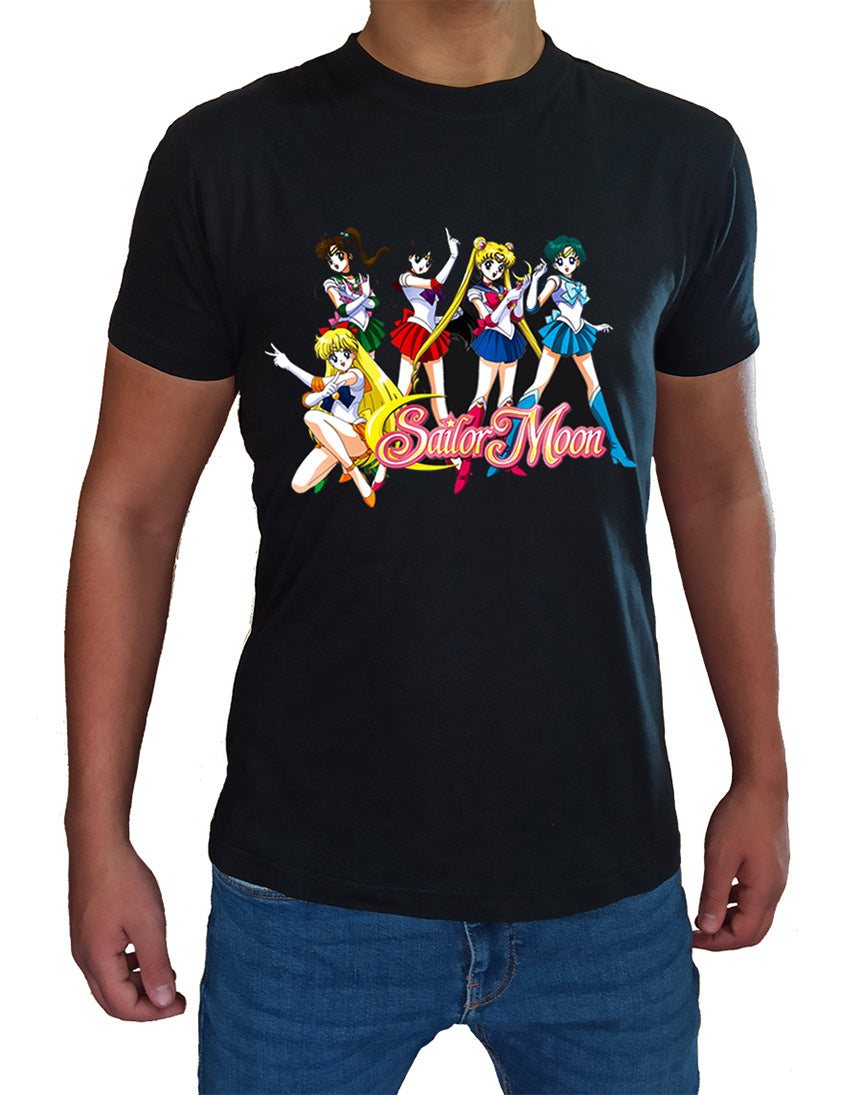 T Shirt Sailor Moon Uomo Bambino Cartoni Animati Anni 90