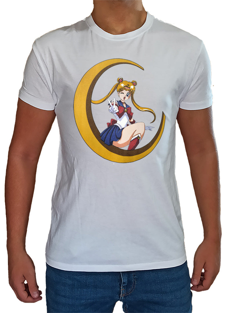T Shirt Sailor Moon Uomo Bambino Cartoni Animati