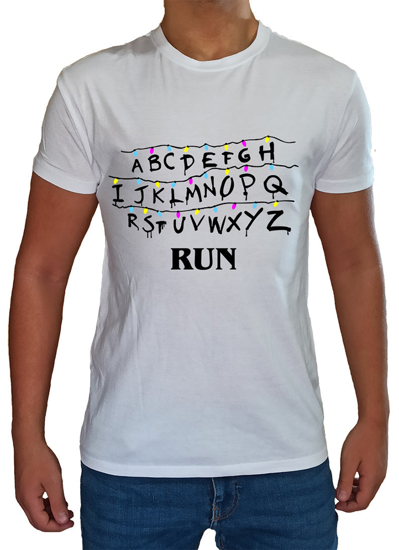 Alphabet Wall T-Shirt Man Child Eleven TV Series