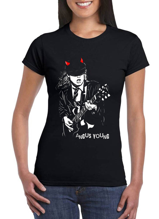 Rock Angus Young T shirt Woman