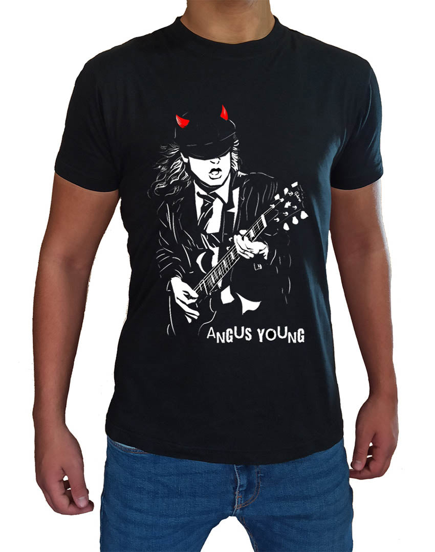 Tee shirt Rock Angus Young Homme Enfant