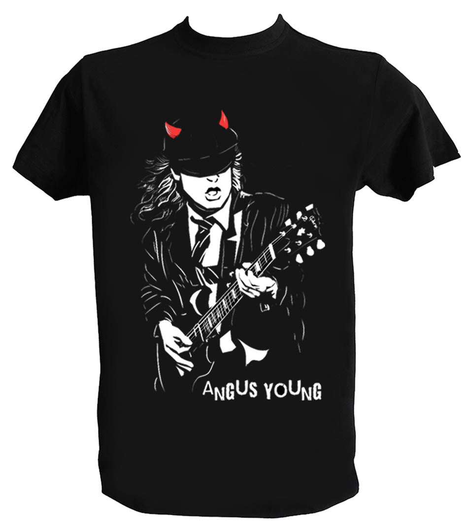 Tee shirt Rock Angus Young Homme Enfant