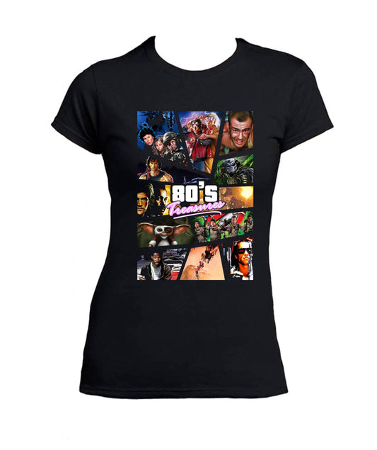 T-shirt film culte des années 80 pour femme