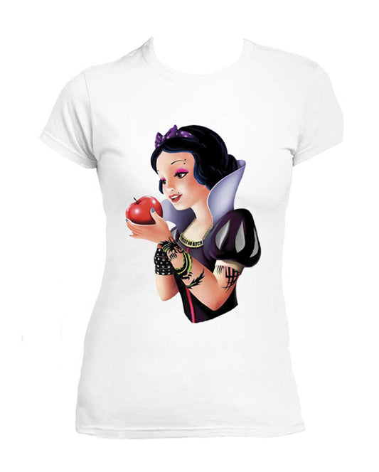 T Shirt Biancaneve Donna Principesse Tatuate Rock