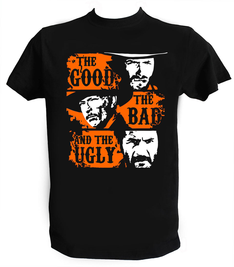 T Shirt Buono Brutto e Cattivo Uomo Bambino Film Western