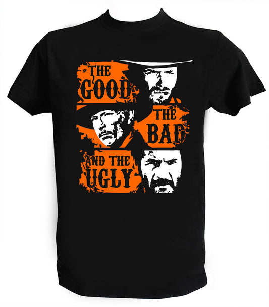 T Shirt Buono Brutto e Cattivo Uomo Bambino Film Western