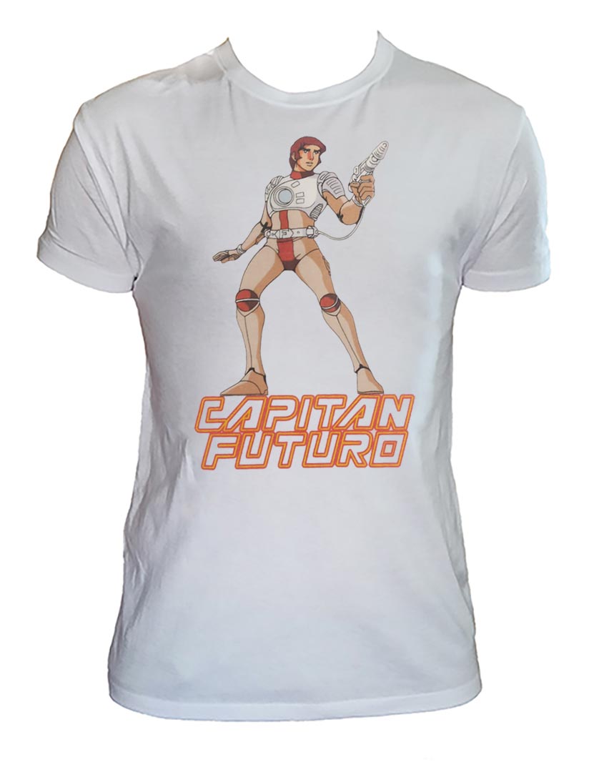 T Shirt Capitan Futuro Uomo Bambino Cartoni Animati Anni 80