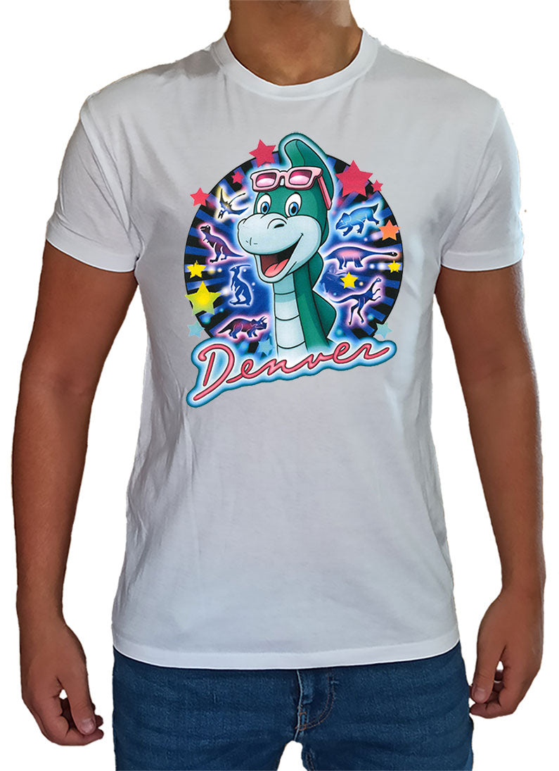 T Shirt Denver Uomo Bambino Cartoni Animati Anni 90