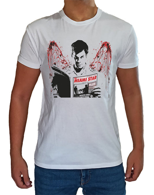 T Shirt Dexter Miami Star Uomo Bambino Serie TV