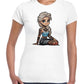 T Shirt Femme Elsa Princesses Tatouées Rock Old School