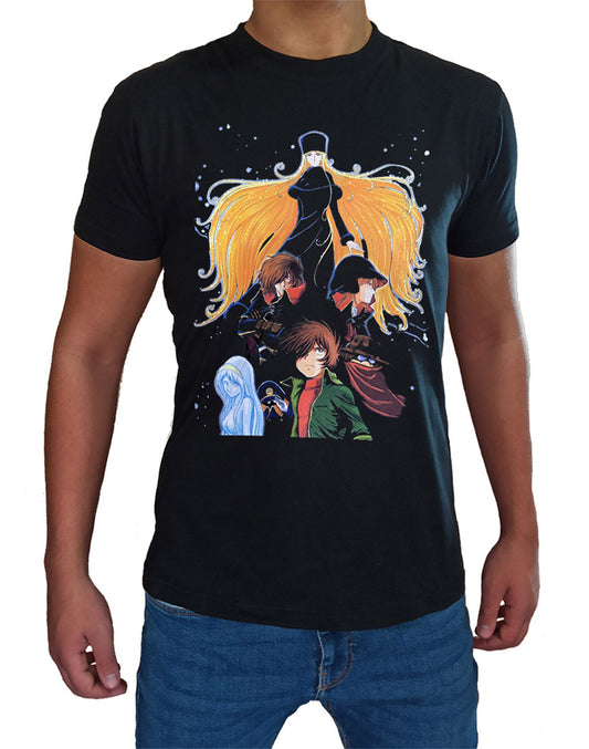 T Shirt Galaxy 999 Uomo Bambino Cartoni Animati Anni 80