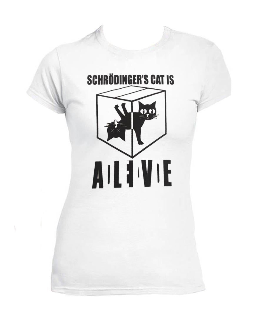 Funny Schrodinger's Cat T-Shirt Woman