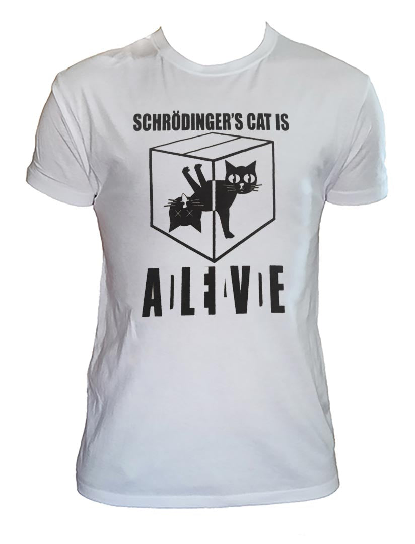 T-shirt drôle de chat de Schrödinger pour hommes et garçons