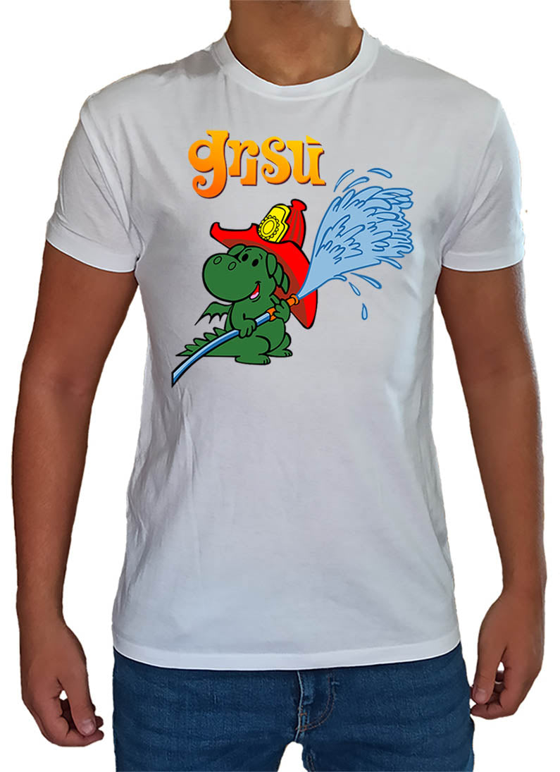T Shirt Grisù Uomo Bambino Cartoni Animati Anni 80