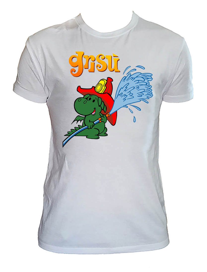 T Shirt Grisù Uomo Bambino Cartoni Animati Anni 80