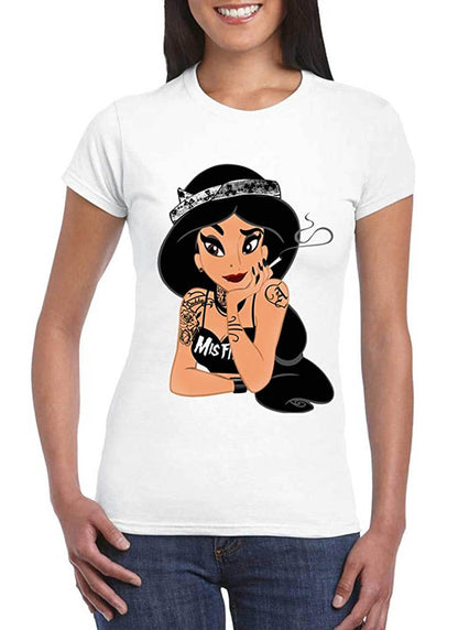 T Shirt Jasmine Donna Principesse Tatuate Rock