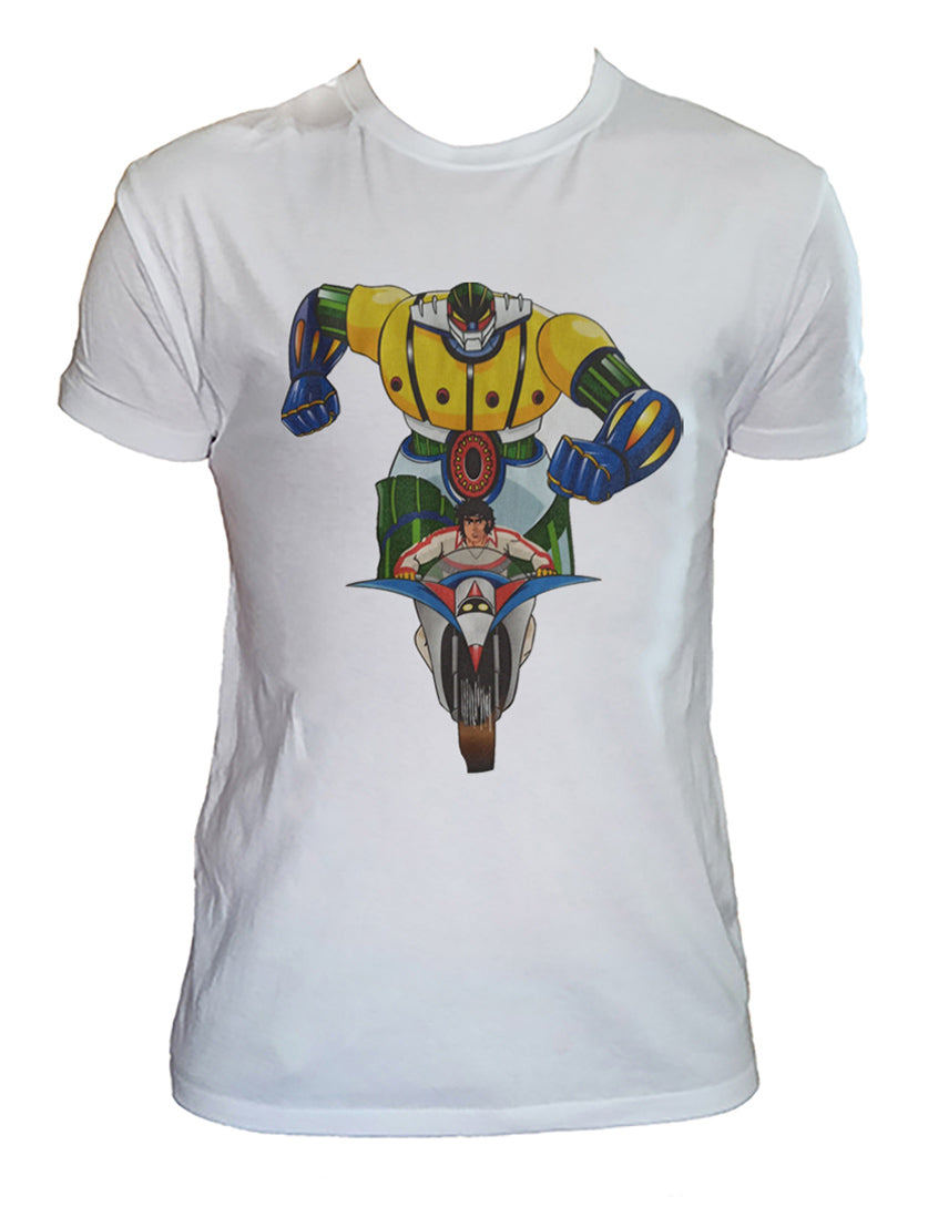 T Shirt Jeeg Robot Uomo Cartoni Animati Anni 80