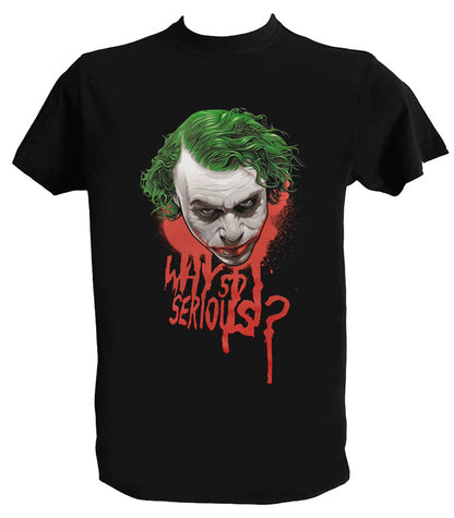 Joker Why So Serious T Shirt Man Child Cult Movie