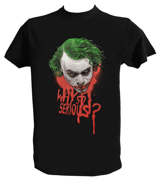 T Shirt Joker Why So Serious Uomo Bambino Film Cult