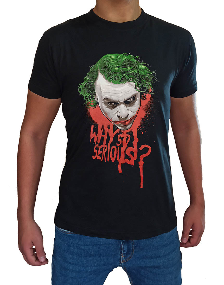 Joker Why So Serious T Shirt Man Child Cult Movie