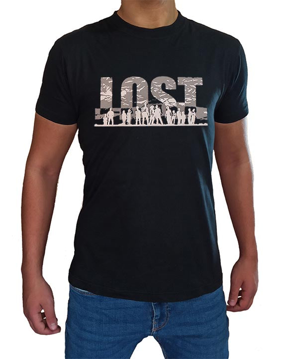 T Shirt Lost Uomo Bambino Serie TV