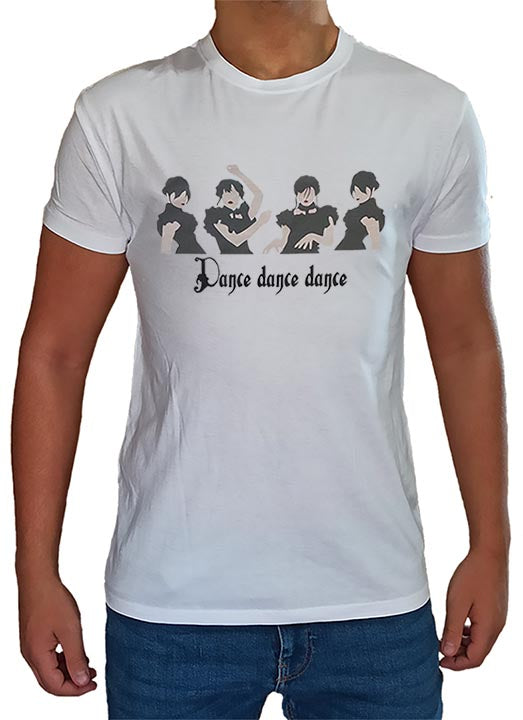 T Shirt Mercoledì Addams Uomo Bambino Dance Serie TV