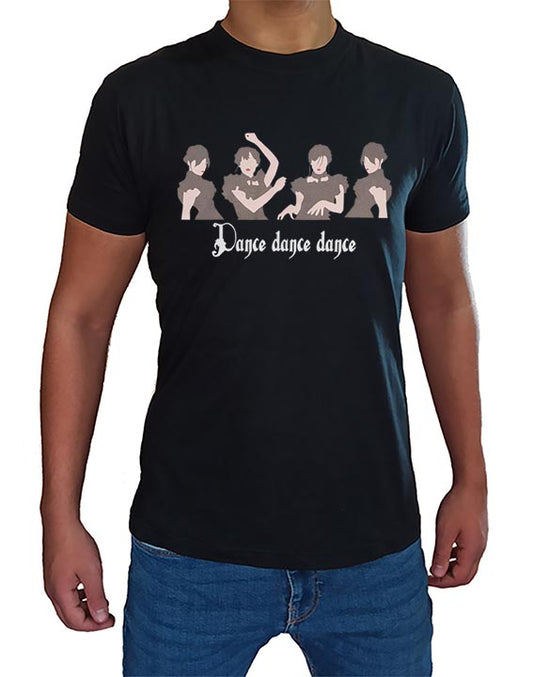 T Shirt Mercoledì Addams Uomo Bambino Dance Serie TV