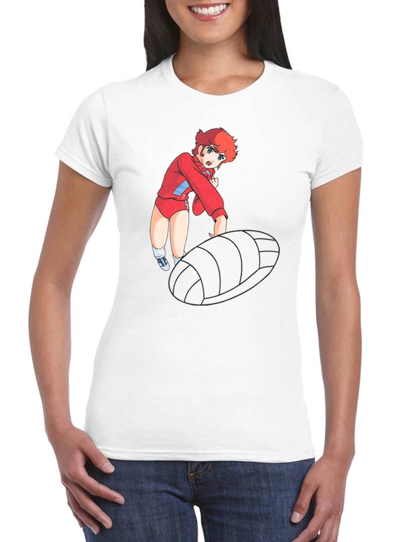 T Shirt Mila e Shiro  Donna Cartoni Animati Anni 80