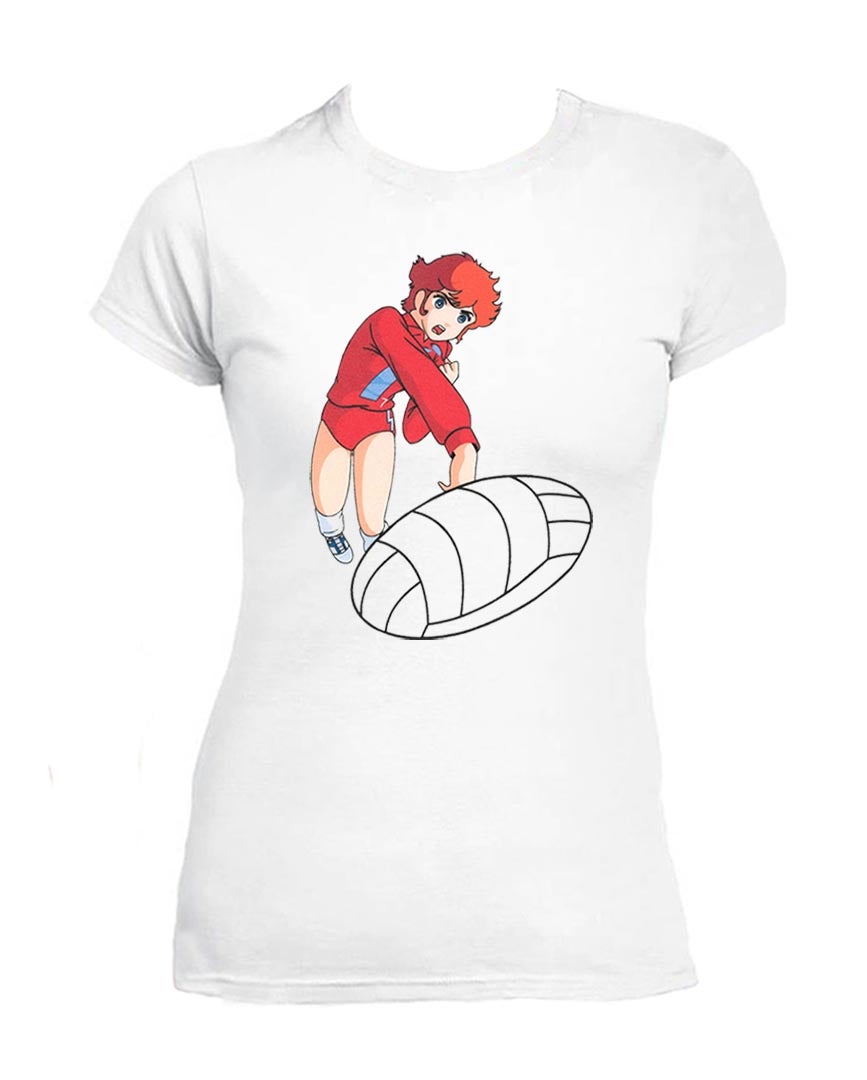 T Shirt Mila e Shiro  Donna Cartoni Animati Anni 80